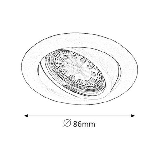 Rábalux Lite Beltéri lámpa meleg fehér GU10 1x MAX 50 - RAB1049