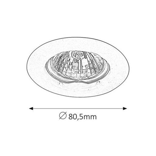 Rábalux Spot relight Beltéri lámpa  GU5.3 12V 1x MAX 50 - RAB1089