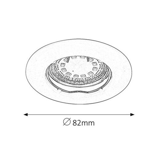 Rábalux Lite Beltéri lámpa meleg fehér GU10 1x MAX 50 - RAB1163