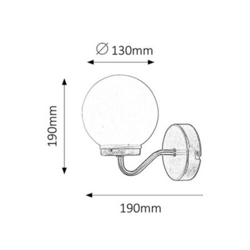 Rábalux Togo Beltéri lámpa  E14 1x MAX 40 - RAB1302