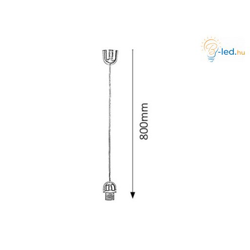 Rábalux Fix Függeszték E27 1x MAX 60W IP20 króm RAB1331