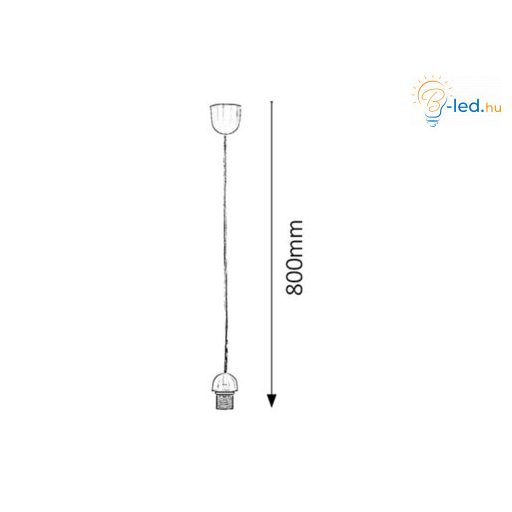 Rábalux Fix Függeszték E27 1x MAX 60W IP20 átlátszó RAB1332