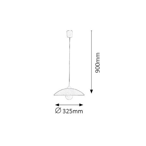 Rábalux Cupola range Függeszték IP20 szürke RAB1408