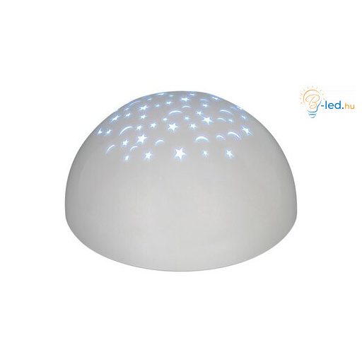 Rábalux Lina Gyereklámpa LED 0,5W kapcsolóval, RGB fényt vetít IP20 fehér RAB1470