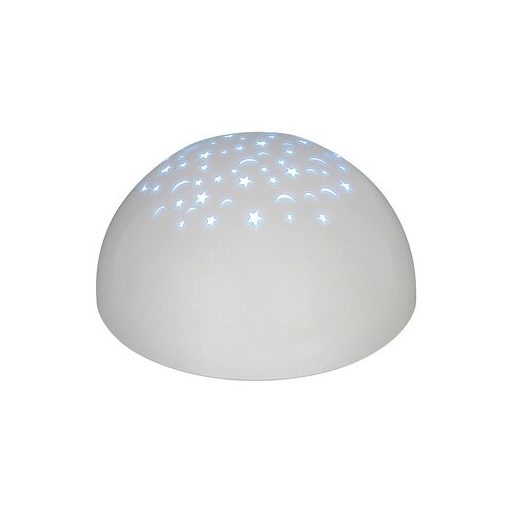 Rábalux Lina Gyereklámpa LED 0,5W kapcsolóval, RGB fényt vetít IP20 fehér RAB1470