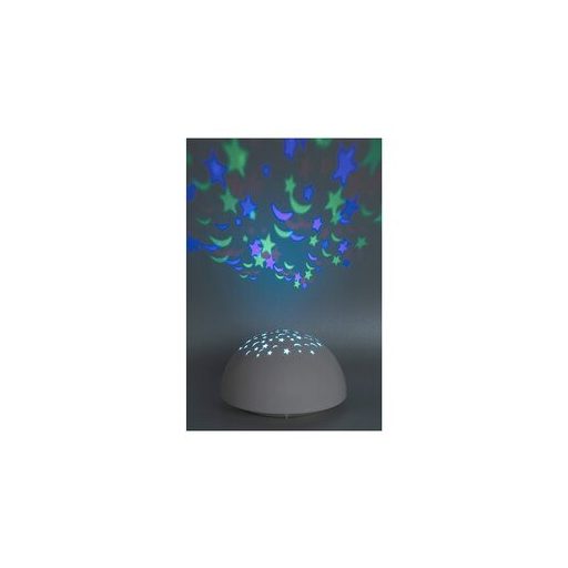 Rábalux Lina Gyereklámpa LED 0,5W kapcsolóval, RGB fényt vetít IP20 fehér RAB1470