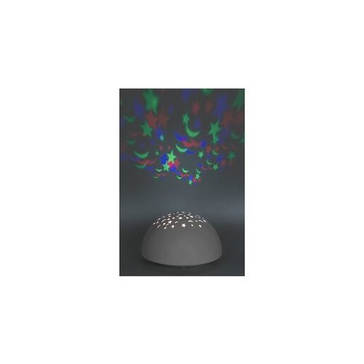 Rábalux Lina Gyereklámpa LED 0,5W kapcsolóval, RGB fényt vetít IP20 fehér RAB1470