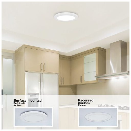 Rábalux Sonnet Ráépíthető és Beépíthető lámpa LED Ø330mm 30W 4000K IP20 fehér RAB1490