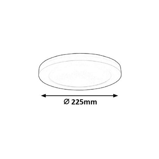 Rábalux Sonnet Ráépíthető és Beépíthető lámpa LED Ø225mm 18W 4000K IP20 fehér RAB1491