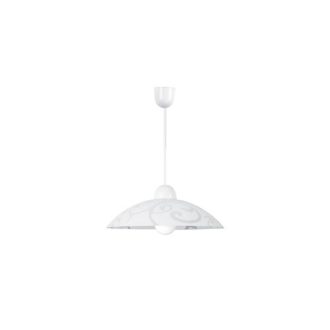   Rábalux Scroll Függeszték E27 1x MAX 60W IP20 fehér RAB1846