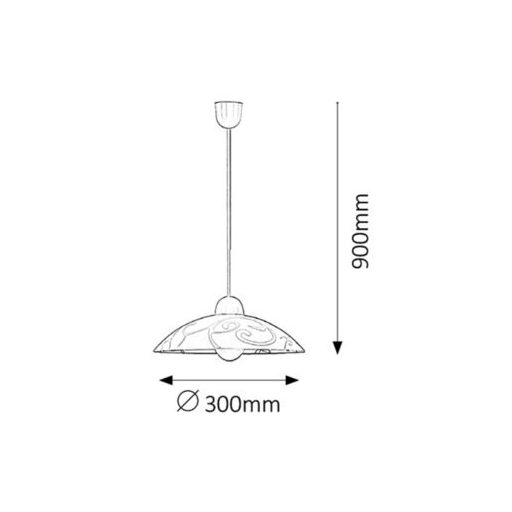 Rábalux Scroll Beltéri lámpa  E27 1x MAX 60 - RAB1846