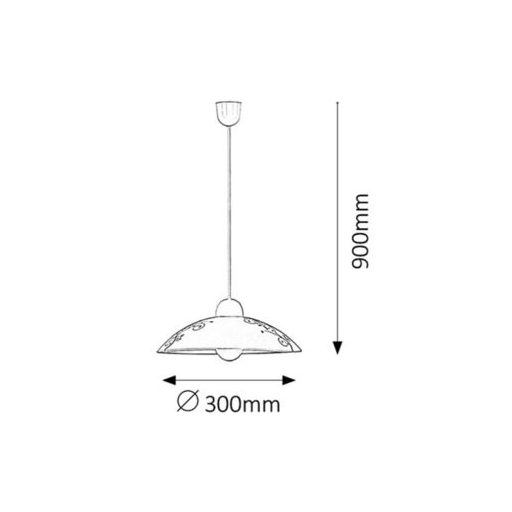 Rábalux Bloomy Beltéri lámpa  E27 1x MAX 60 - RAB1848