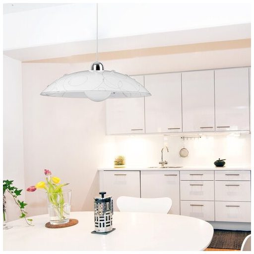 Rábalux Jolly Függeszték E27 1x MAX 60W IP20 fehér mintás RAB1864