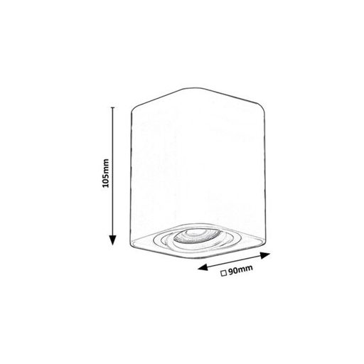 Rábalux Kobald Beltéri lámpa  GU10 1x MAX 42 - RAB2049