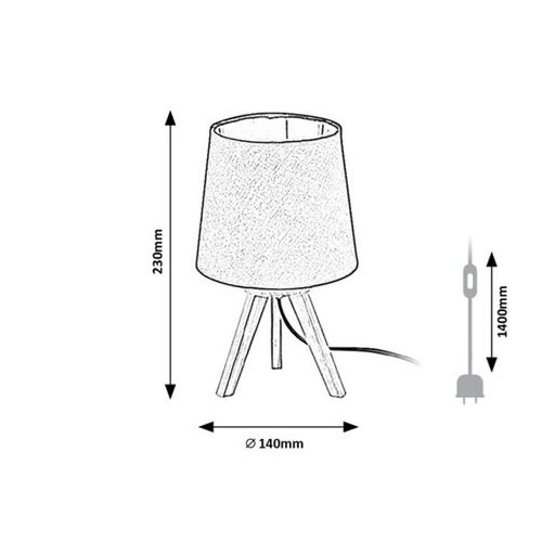 Rábalux Lychee Beltéri lámpa  E14 1x MAX 25 - RAB2068