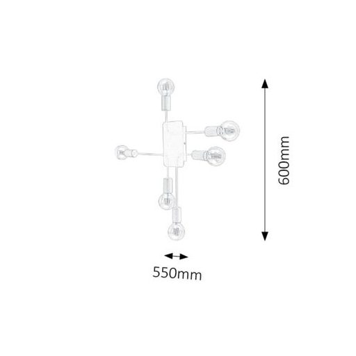 Rábalux Lanny Beltéri lámpa  E27 6x MAX 15 - RAB2103