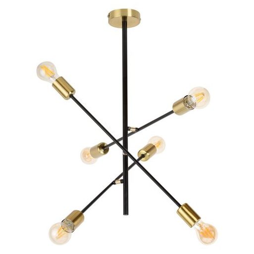 Rábalux Lanny Függeszték E27 6x MAX 15W IP20 fekete RAB2104