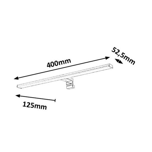 Rábalux Levon Fürdőszobai lámpa LED 8W 4000K IP44 króm RAB2114