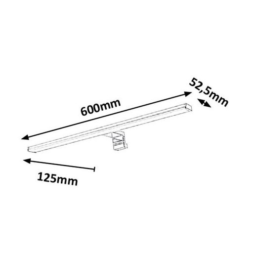 Rábalux Levon Fürdőszobai lámpa LED 12W 4000K IP44 króm RAB2115