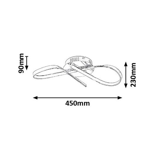 Rábalux Aniela Beltéri lámpa természetes fehér LED 20 - RAB2187