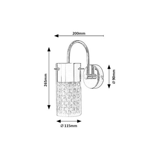 Rábalux Niagara Beltéri lámpa  E14 1x MAX 40 - RAB2194