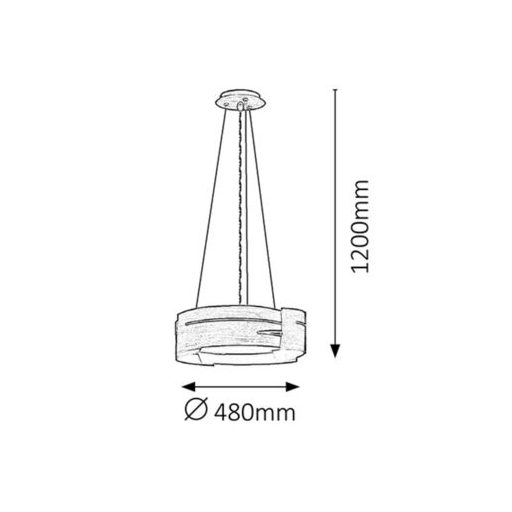 Rábalux Berbera Függeszték E27 3x MAX 60W IP20 wenge RAB2215