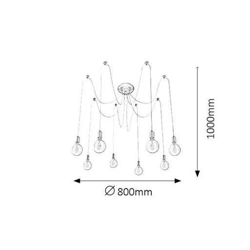 Rábalux Caspar Beltéri lámpa  E27 10x MAX 60 - RAB2224