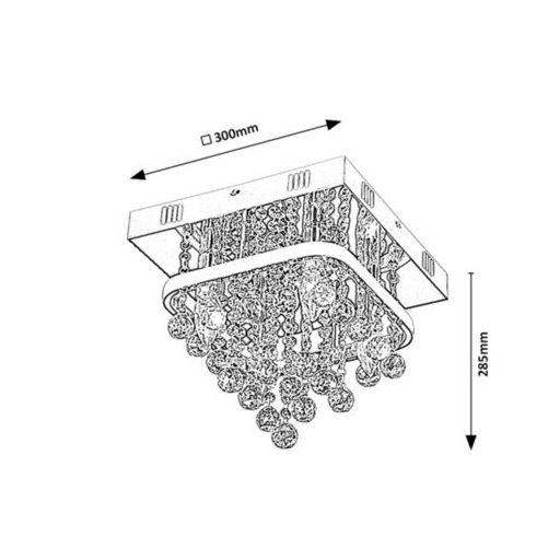 Rábalux Pallas Beltéri lámpa természetes fehér LED 23+ E14 4x MAX 40 - RAB2238