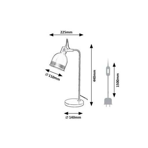 Rábalux Flint Beltéri lámpa  E14 1x MAX 25 - RAB2240