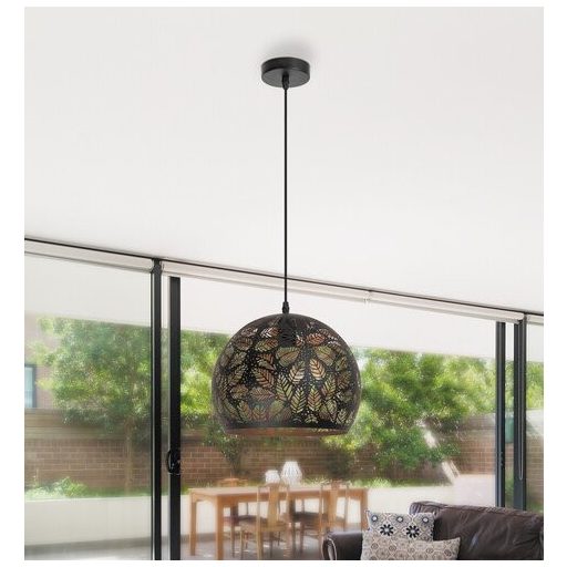 Rábalux Manorca Függeszték E27 1x MAX 40W IP20 fekete RAB2276