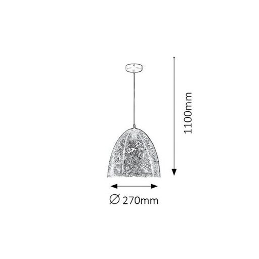 Rábalux Manorca Függeszték E27 1x MAX 40W IP20 fekete RAB2277