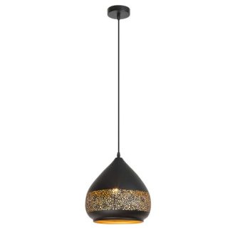   Rábalux Kaia Függeszték E27 1x MAX 40W IP20 fekete RAB2278