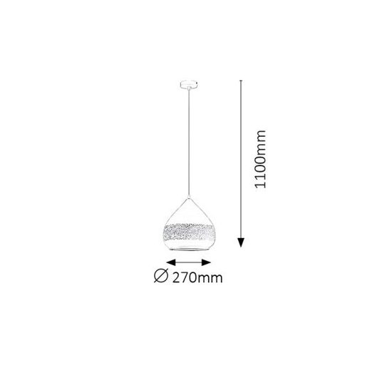 Rábalux Kaia Függeszték E27 1x MAX 40W IP20 fehér RAB2279