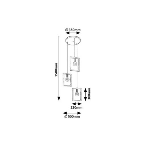 Rábalux Indigo Beltéri lámpa  E27 3x MAX 40 - RAB2293