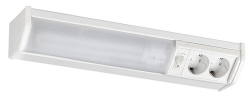 Rábalux Bath Pultmegvilágító lámpa G23 PL 1x MAX 11W kapcsolóval, SCHUKO Type F, CEE 7/4 2700K IP20 fehér RAB2321