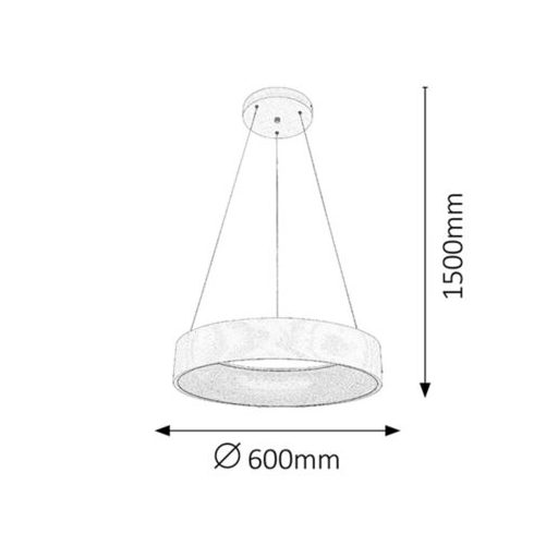 Rábalux Adeline Függeszték LED 36W 4000K IP20 matt fehér RAB2510