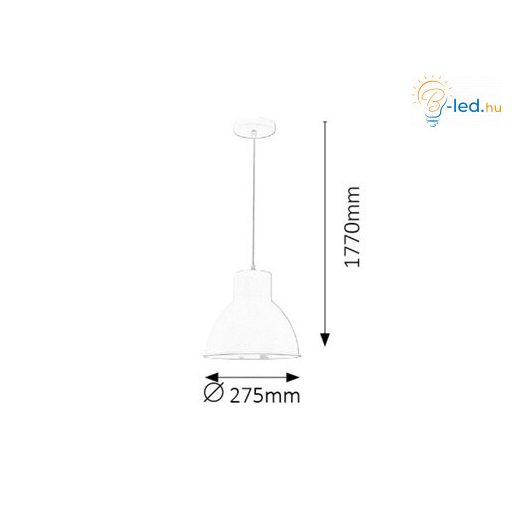 Rábalux Derek Függeszték E27 1x MAX 60W IP20 ezüst RAB2579