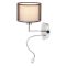 Rábalux Anastasia Fali lámpa E27 1x MAX 60W + LED 1W 2 kapcsolóval 4000K IP20 króm RAB2629