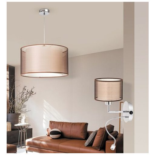 Rábalux Anastasia Fali lámpa E27 1x MAX 60W + LED 1W 2 kapcsolóval 4000K IP20 króm RAB2629