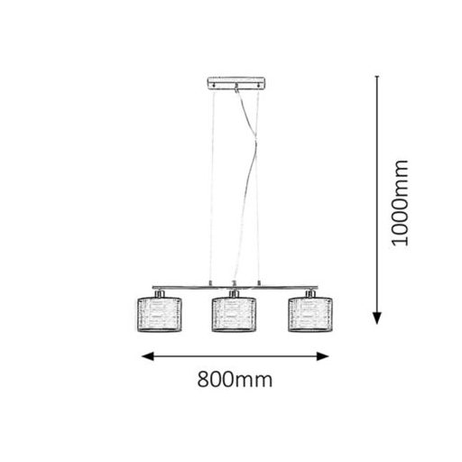 Rábalux Anastasia Beltéri lámpa  E27 3x MAX 60 - RAB2630