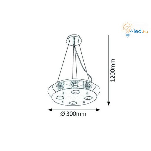 Rábalux Naomi Függeszték GU10 4x MAX 15W 3000K IP20 füstszínű RAB2647