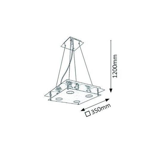 Rábalux Naomi Beltéri lámpa meleg fehér GU10 4x MAX 15 - RAB2648