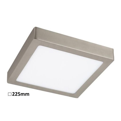 Rábalux Lois Ráépíthető és Beépíthető lámpa LED 225x225mm 18W 3000K IP20 szatin króm RAB2668