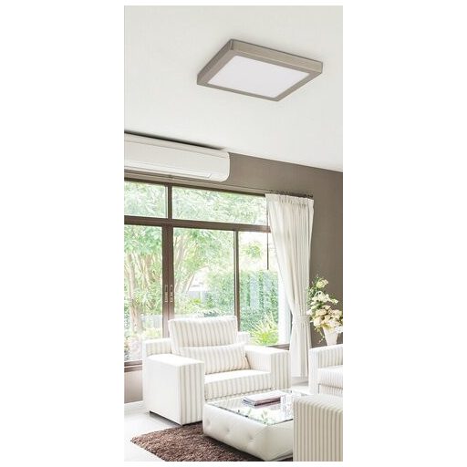 Rábalux Lois Ráépíthető és Beépíthető lámpa LED 300x300mm 24W 3000K IP20 szatin króm RAB2669