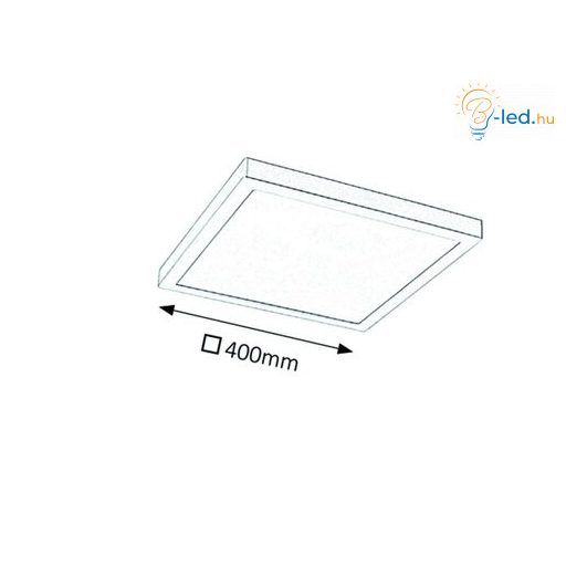 Rábalux Lois Ráépíthető és Beépíthető lámpa LED 400x400mm 36W 3000K IP20 szatin króm RAB2670