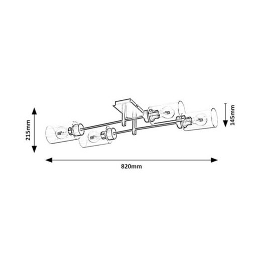 Rábalux Prudence Beltéri lámpa  E27 4x MAX 40 - RAB2672