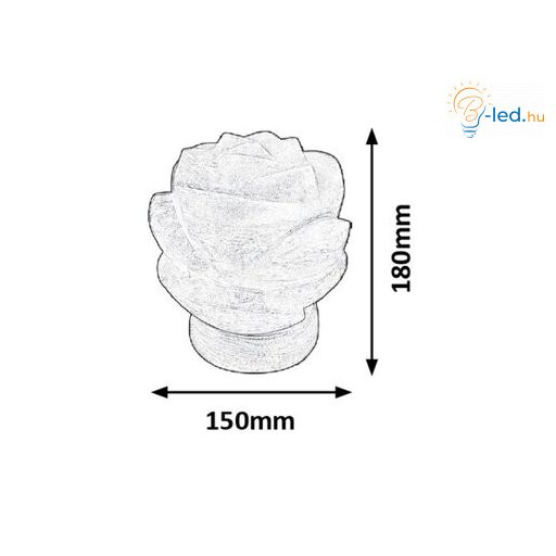 Rábalux Flores Dekor lámpa E14 1x MAX 15W vezetékes kapcsolóval 2700K barna RAB2676