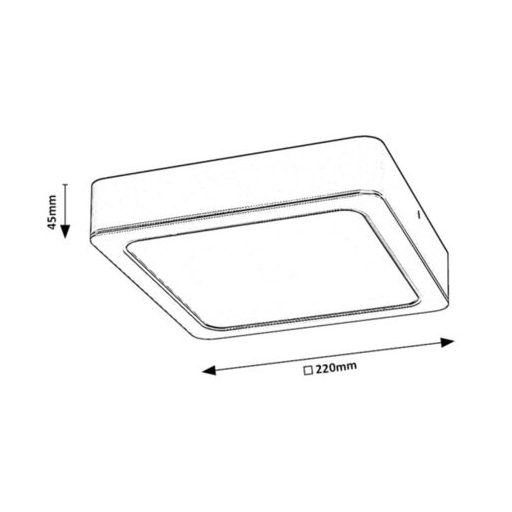 Rábalux Shaun Beltéri lámpa természetes fehér LED 24 - RAB2691