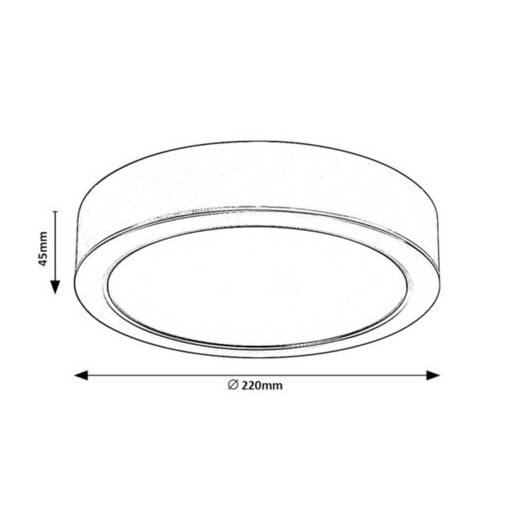 Rábalux Shaun Beltéri lámpa természetes fehér LED 24 - RAB2692