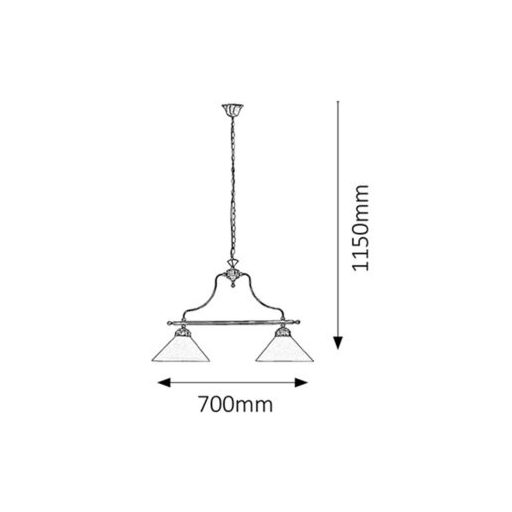 Rábalux Marian Beltéri lámpa  E27 2x MAX 60 - RAB2707